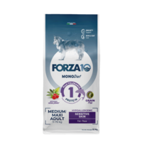 Forza10 MonoDiet Sensitive Skin Medium/Maxi Adult with fish 10kg