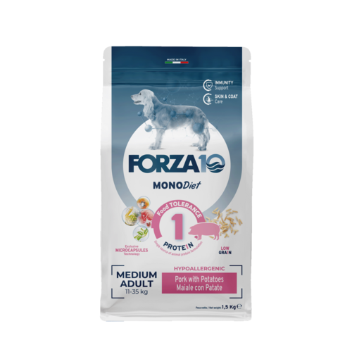 Forza10 MonoDiet Medium Adult with pork and potatoes 1.5kg