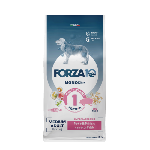 Forza10 MonoDiet Medium Adult with pork and potatoes 12kg