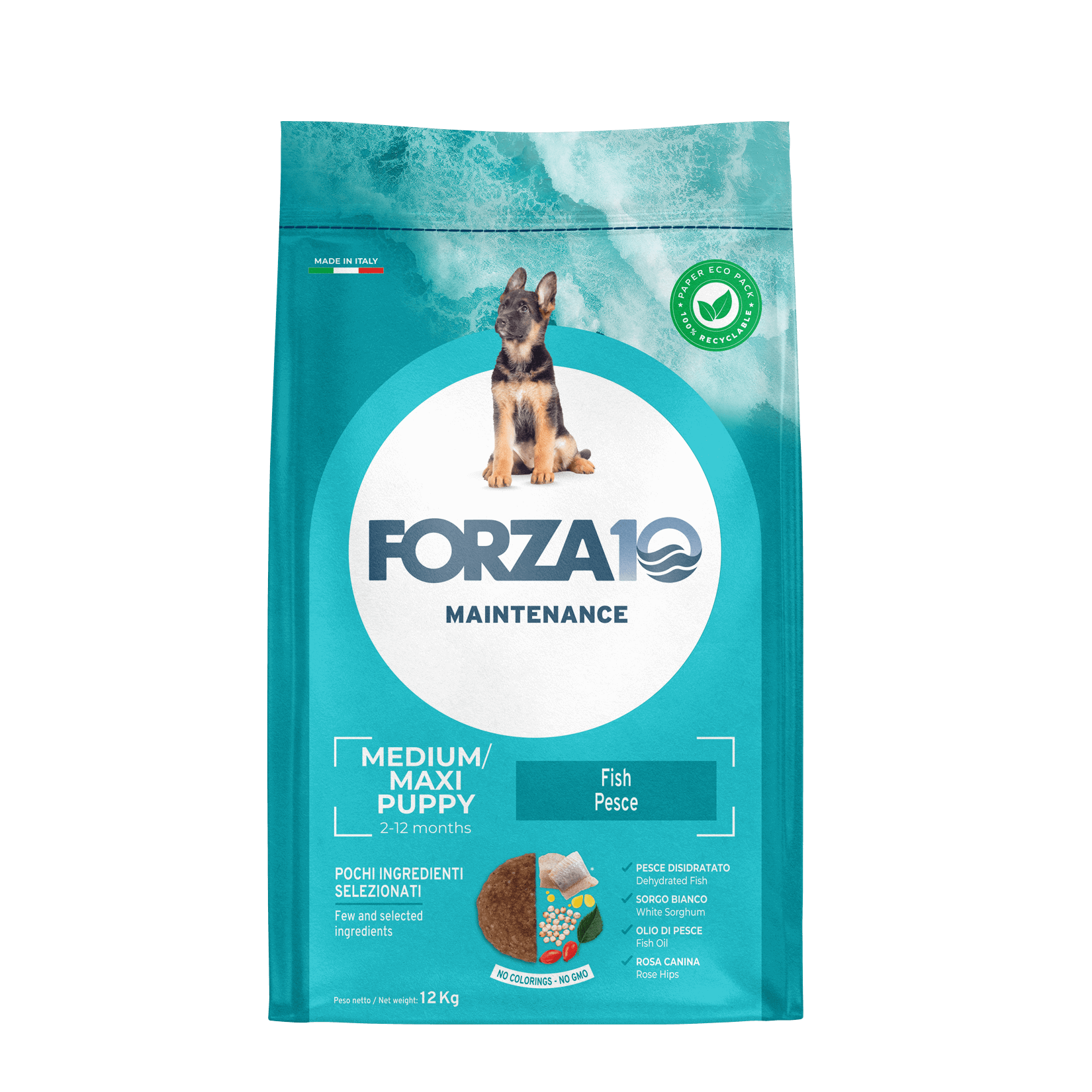 Forza10 Maintenance Medium/Maxi Puppy ar zivīm 12kg