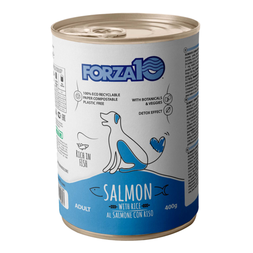 Forza10 Maintenance konservi suņiem ar lasi un rīsiem 6x400g