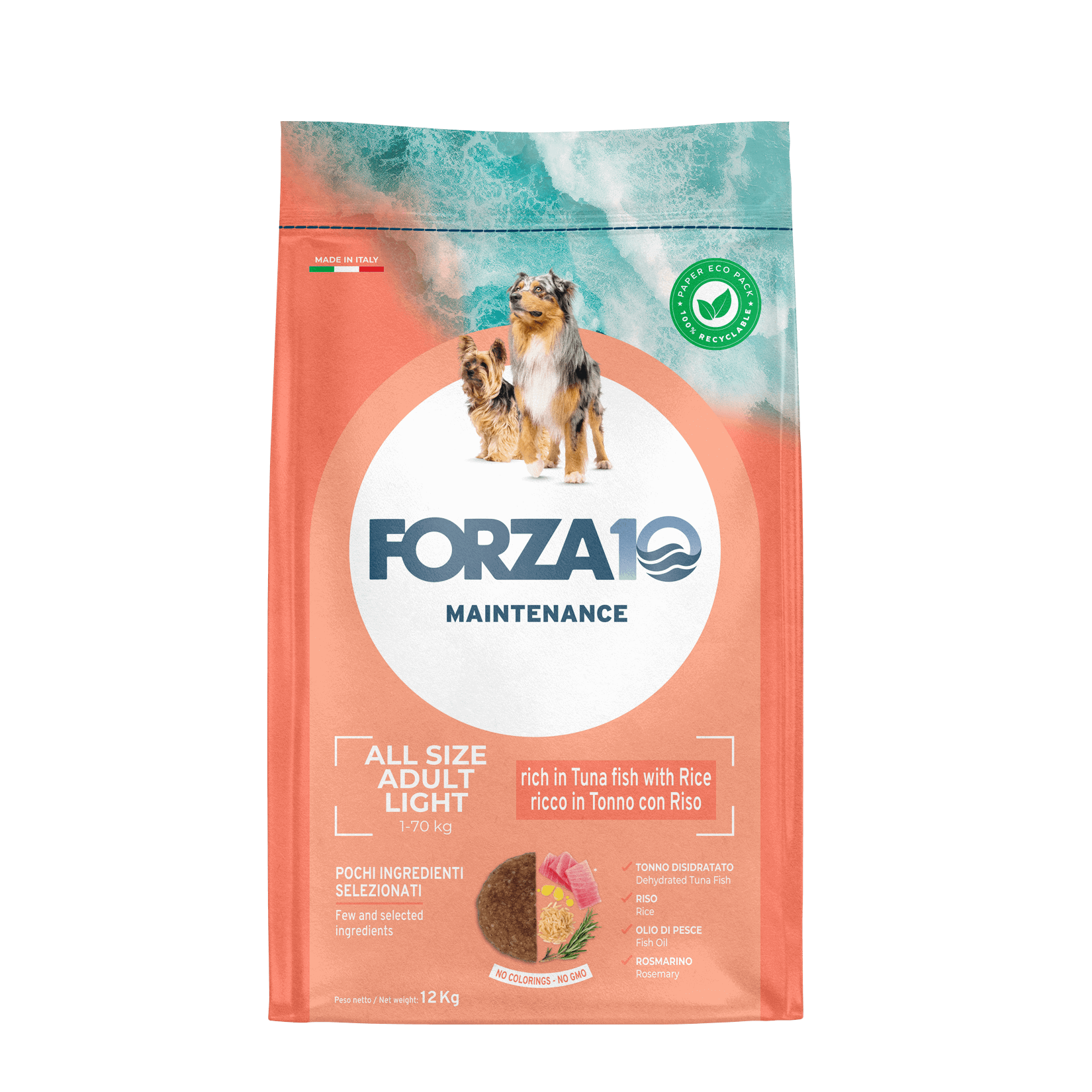 Forza10 Maintenance All Size Adult Light ar tunci un rīsiem 12kg