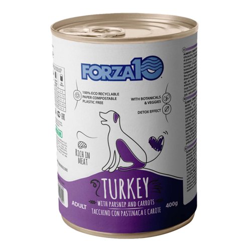 Forza10 Maintenance konservi suņiem ar tītaru, pastinaku un burkāniem 6x400g