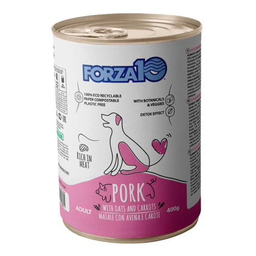 Forza10 Maintenance konservi suņiem ar cūkgaļu, auzām un burkāniem 6x400g
