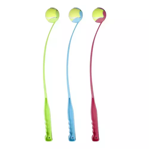 Dog toy - tennis ball with a thrower