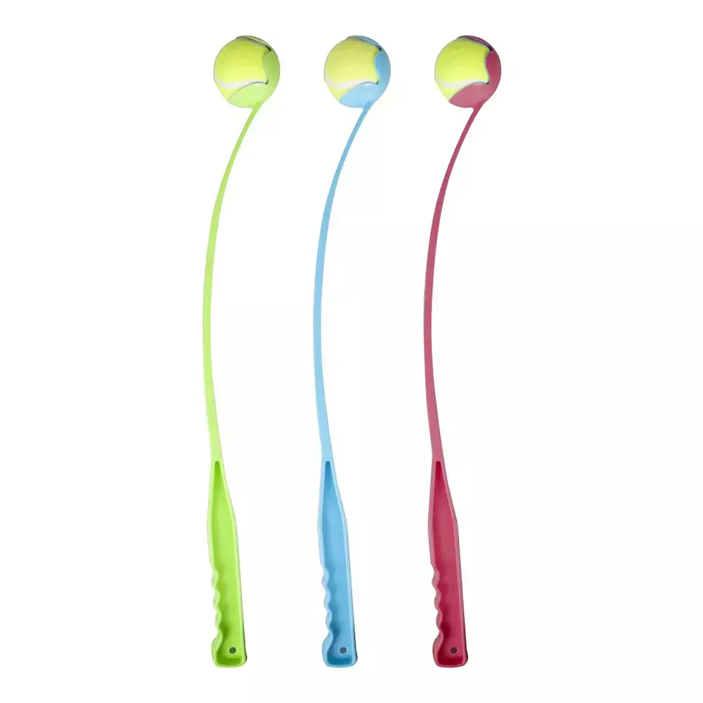 Rotaļlieta sunim - tenisa bumbiņa ar metēju