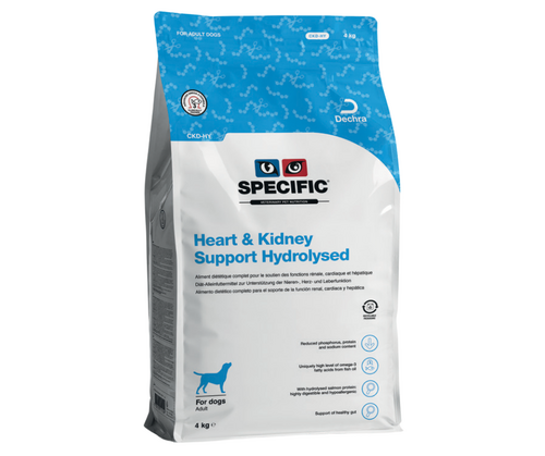 Specific Dog VetDiet CKD-HY Kidney Support Hydrolysed sausā barība suņiem 4kg N3