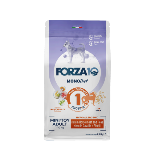 Forza10 MonoDiet Mini/Toy Adult with horse and peas 1.5kg
