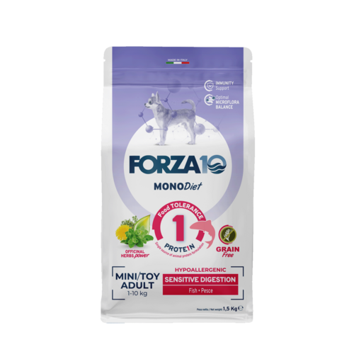 Forza10 MonoDiet Sensitive Digestion Mini/Toy Adult with fish 1.5kg