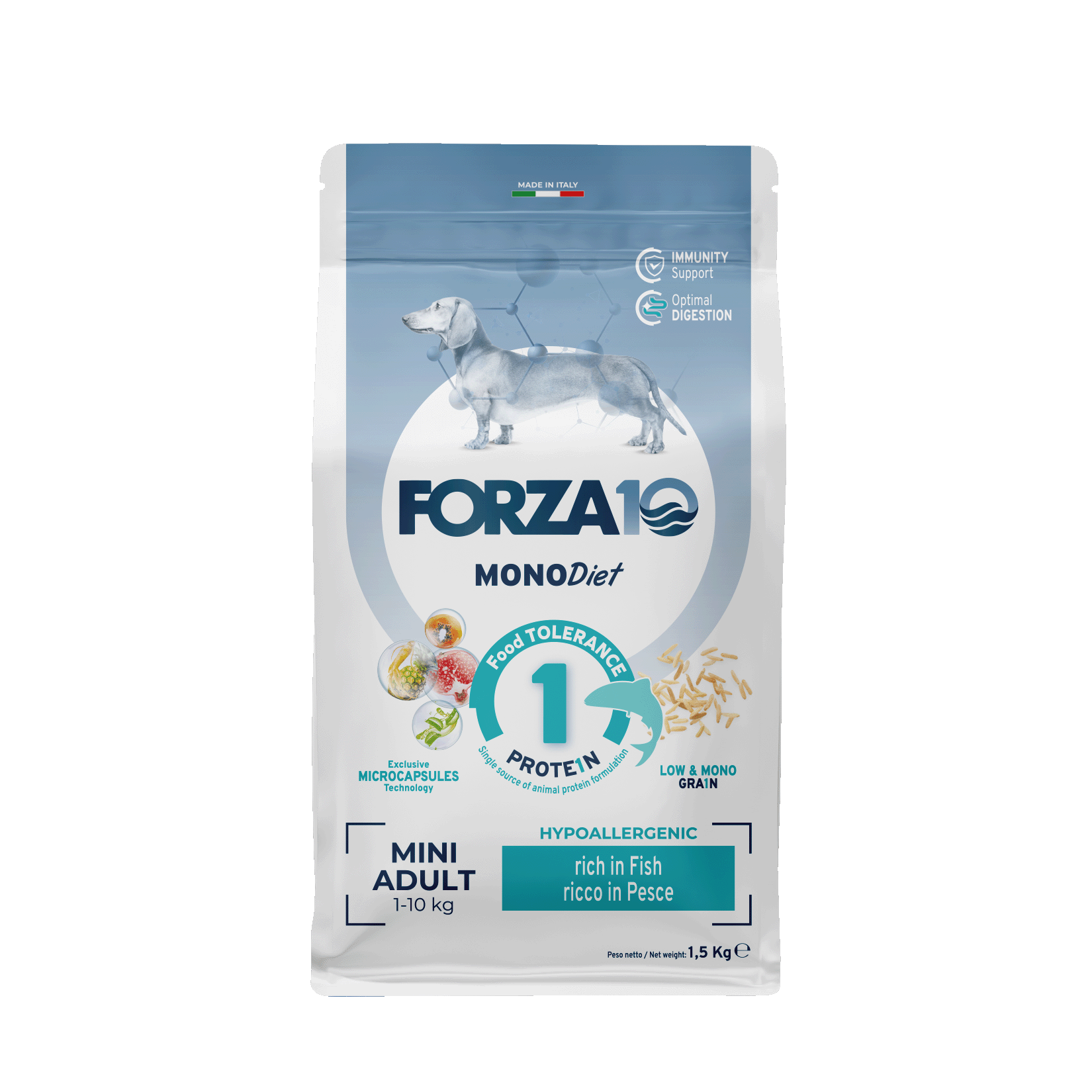 Forza10 MonoDiet Mini Adult ar zivīm 1,5kg