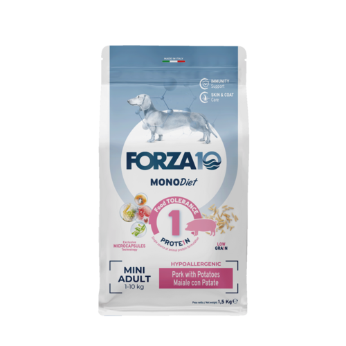 Forza10 MonoDiet Mini Adult ar cūku un kartupeļiem 1,5kg