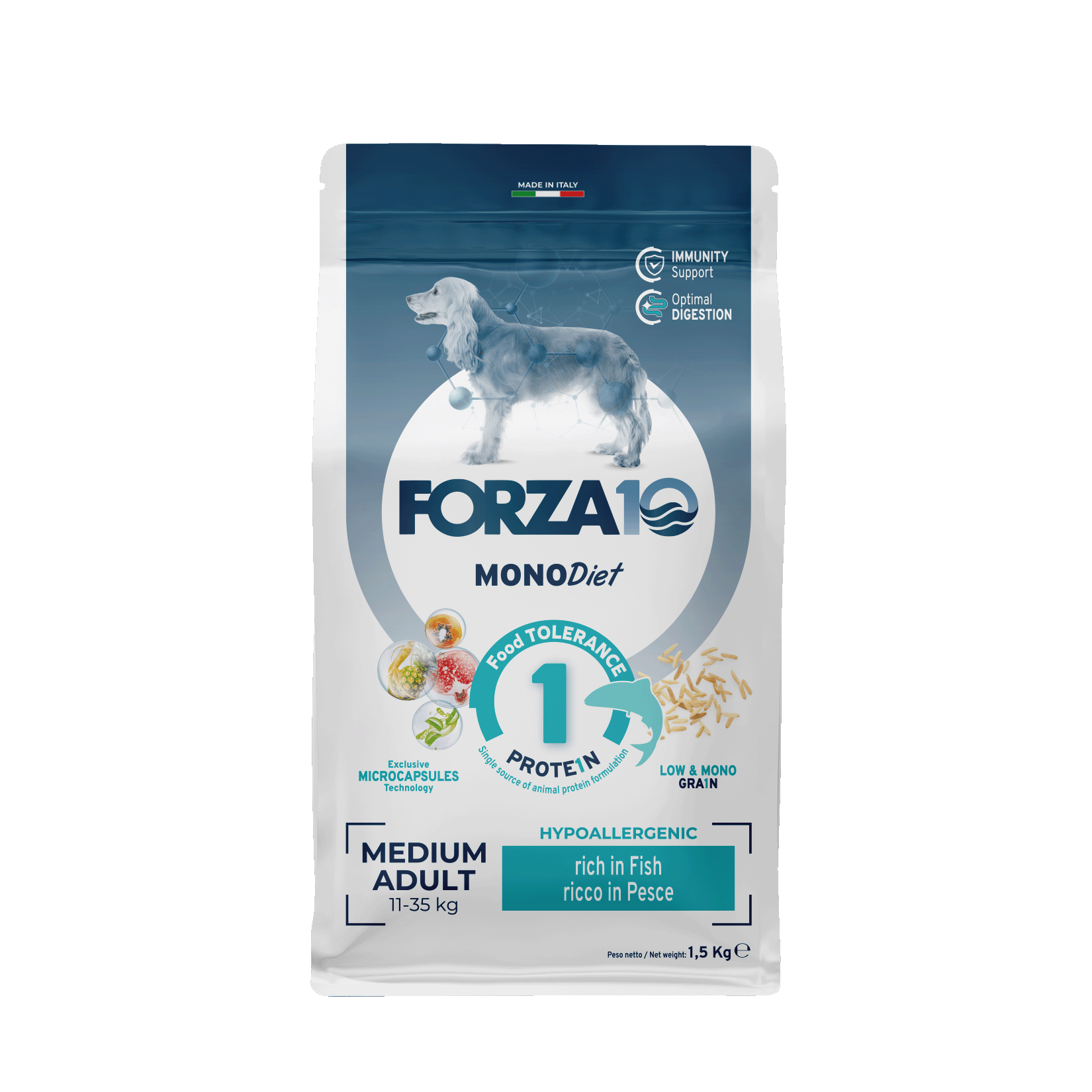 Forza10 MonoDiet Medium Adult ar zivīm 1,5kg
