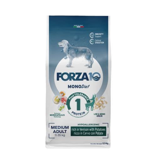 Forza10 MonoDiet Medium Adult ar briedi un kartupeļiem 12kg