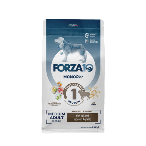 Forza10 MonoDiet Medium Adult ar jēru 1,5kg