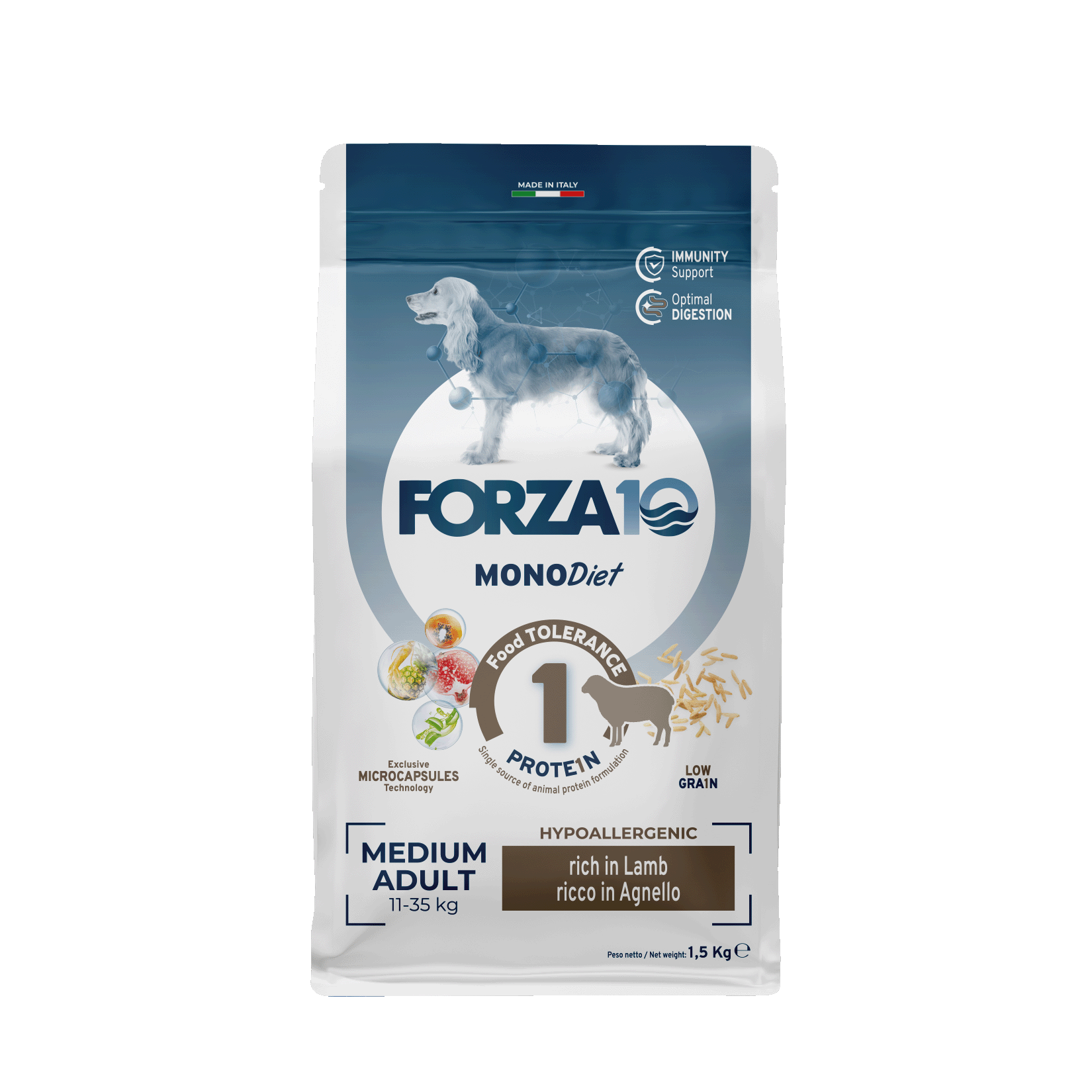 Forza10 MonoDiet Medium Adult ar jēru 1,5kg