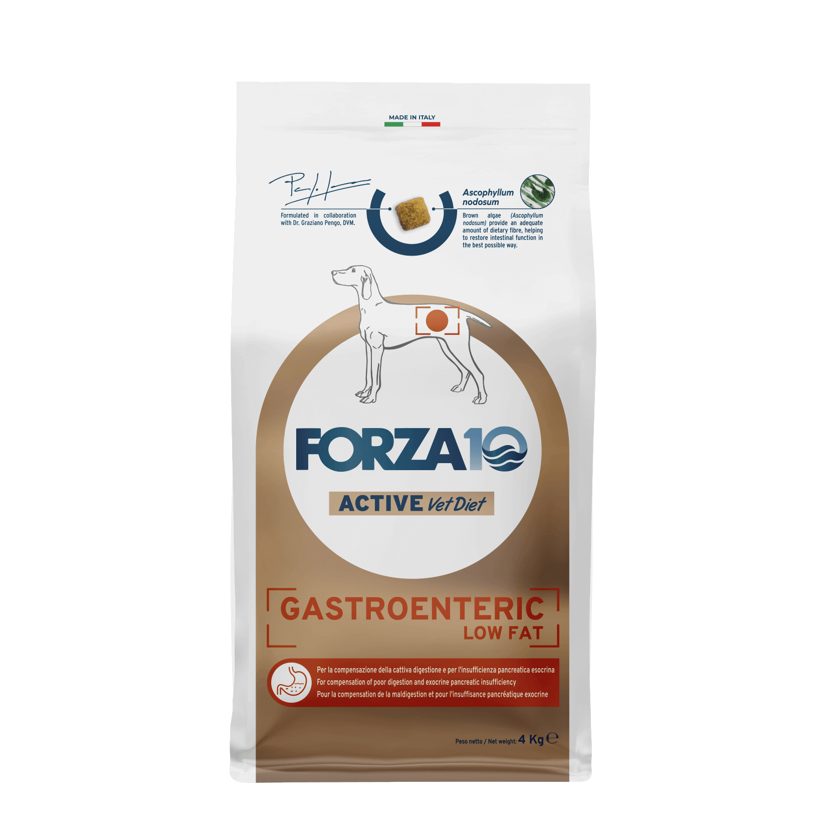 Forza10 Active VetDiet Gastroenteric Low Fat All Size 4kg