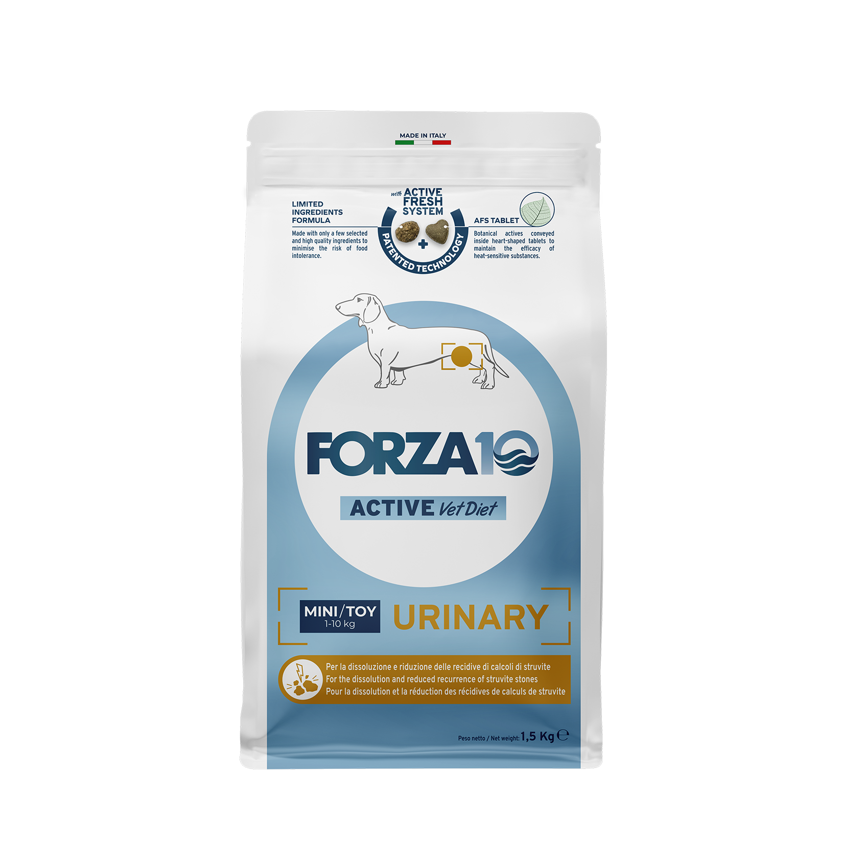 Forza10 Active VetDiet Urinary Mini/Toy 1,5kg