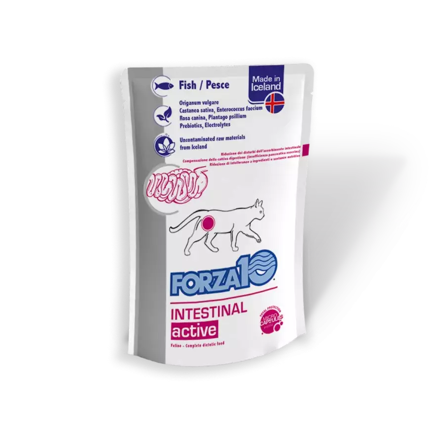 Forza10 Active VetDiet Intestinal mitrā barība kaķiem 12x80g