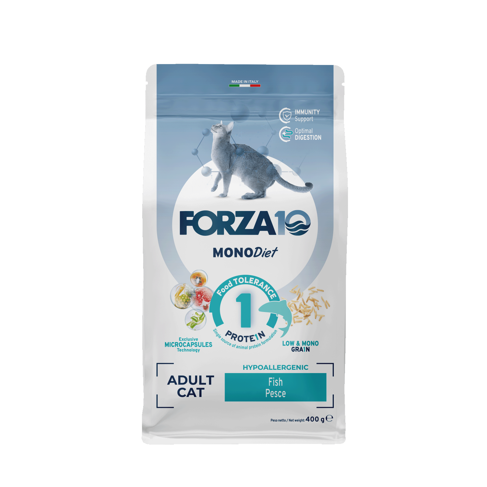 Forza10 MonoDiet Adult Cat ar zivīm 400g