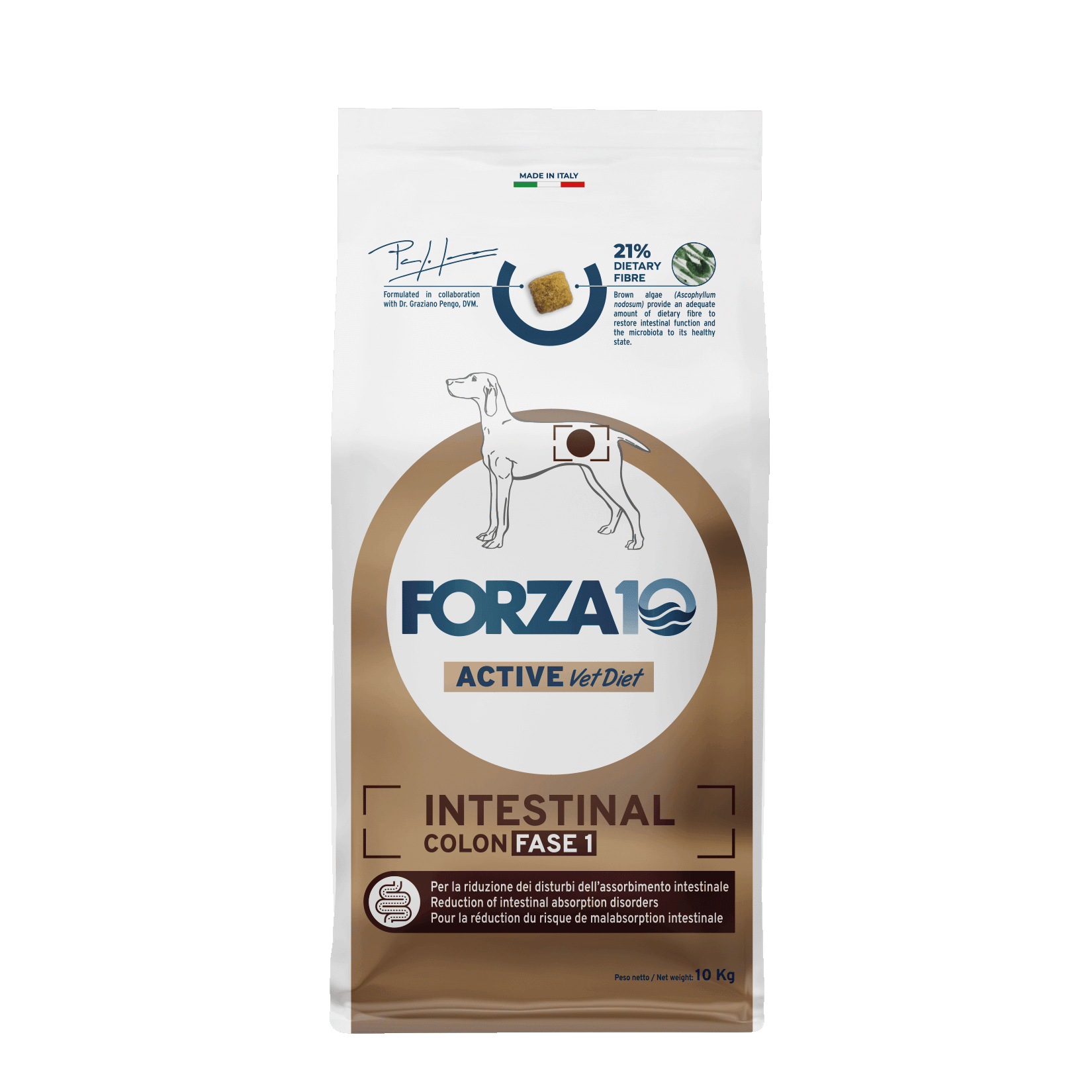 Forza10 Active VetDiet Intestinal Colon FASE 1 ar zivīm 10kg