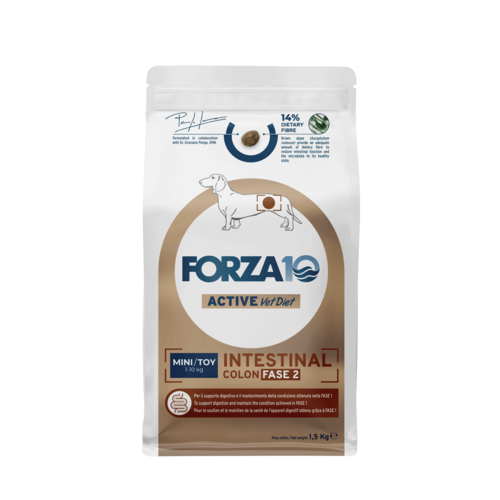 Forza10 Active VetDiet Intestinal Colon FASE 2 Mini/Toy ar zivīm 1,5kg