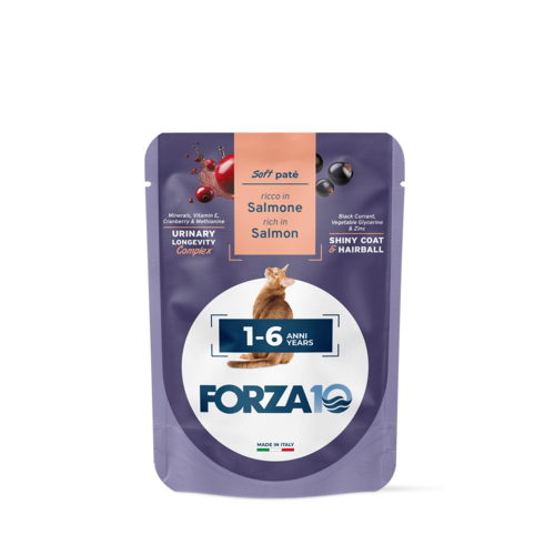 Forza10 BotaniCat pastēte pieaugušiem kaķiem ar lasi 24x80g