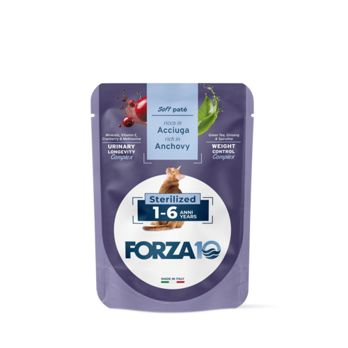 Forza10 BotaniCat pastēte sterilizētiem kaķiem ar anšoviem 24x80g