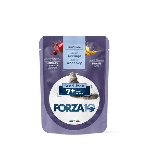Forza10 BotaniCat pastēte sterilizētiem kaķiem 7+ ar anšoviem 24x80g