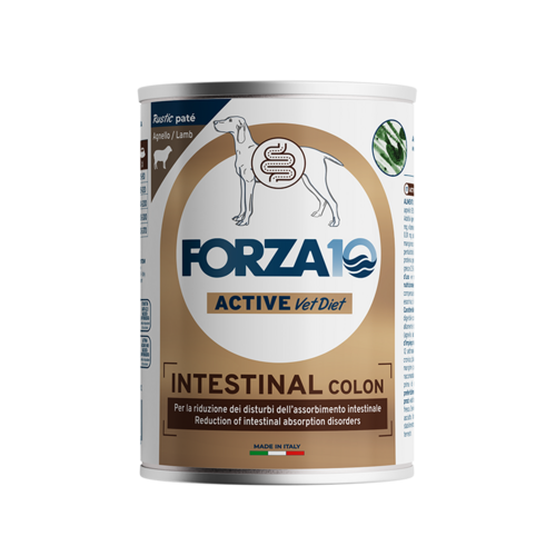 Forza10 Active VetDiet Intestinal Colon ar jēru mitrā barība suņiem 6x390g