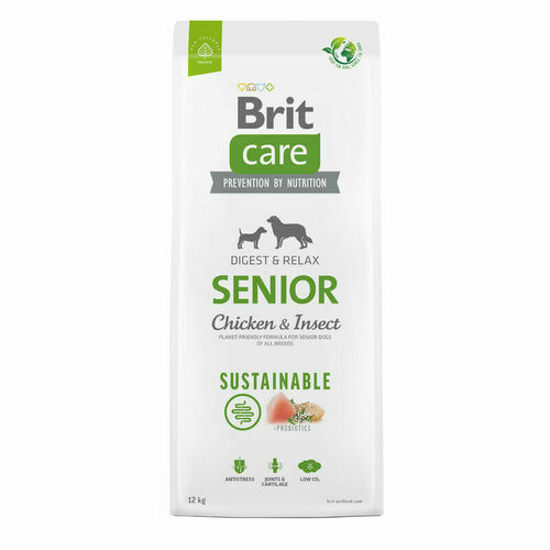 Brit Care Senior ar vistu un insektiem, 12kg