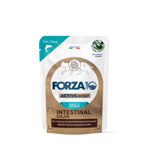 Forza10 Active VetDiet Intestinal Colon mitrā barība kaķiem 12x80g
