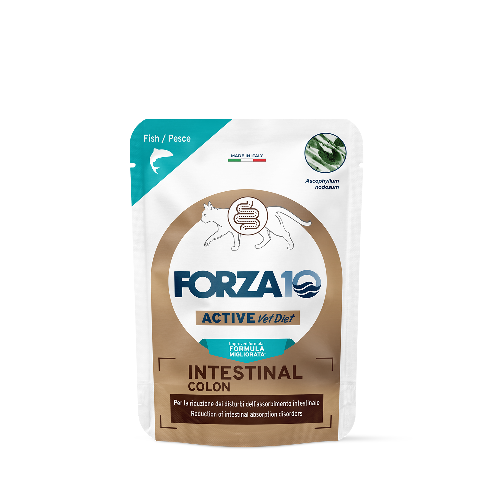 Forza10 Active VetDiet Intestinal Colon mitrā barība kaķiem 12x80g