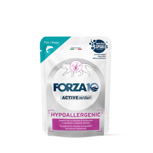 Forza10 Active VetDiet Hypoallergenic wet food for cats 12x80g