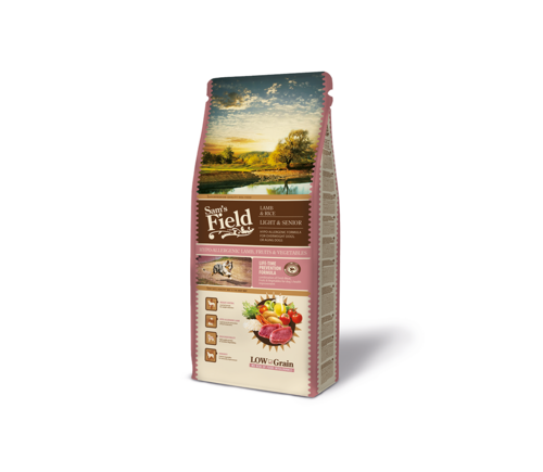 Sam's Field Light & Senior dry food with lamb 13kg