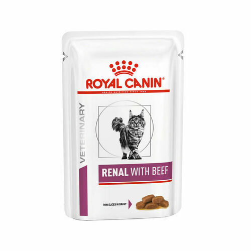 VHN RENAL WITH BEEF CAT WET 85g