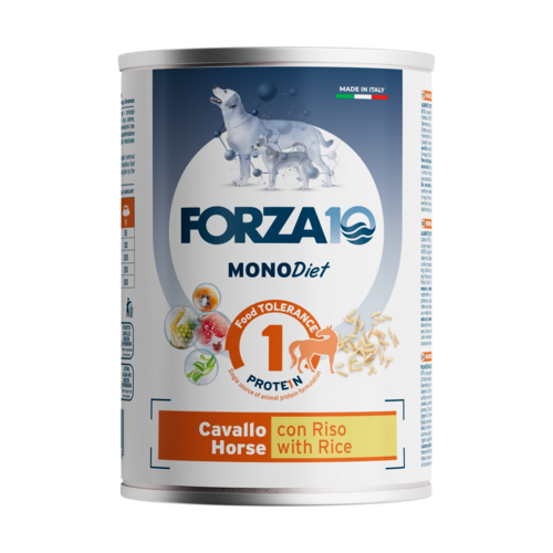 Forza10 MonoDiet konservi suņiem ar zirgu un rīsiem 6x400g