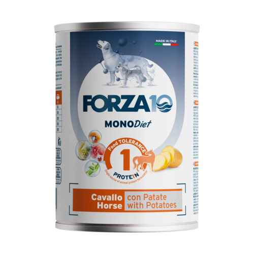 Forza10 MonoDiet konservi suņiem ar zirgu un kartupeļiem 6x400g