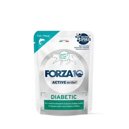 Forza10 Active VetDiet Diabetic mitrā barība kaķiem 12x80g