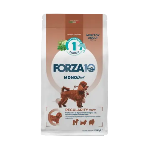 Forza10 MonoDiet Mini/Toy Adult Regularity Care ar zivīm 1,5kg