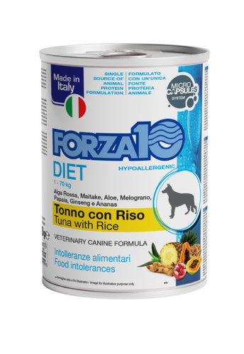 Forza10 MonoDiet konservi suņiem ar tunci un rīsiem 6x400g