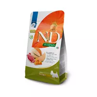 N&D dog pumpkin bezgraudu sausā barība ar pīli, ķirbi un meloni, mazo šķirņu suņiem 2kg