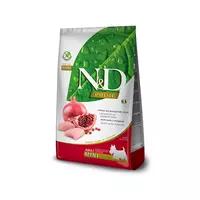 N&D dog prime bezgraudu sausā barība ar vistu un granātāboliem, mazo šķirņu suņiem 7kg