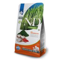 N&D dog spirulina bezgraudu sausā barība ar siiļķi, spirulīnu un godži ogām, lielo un vidējo šķirņu suņiem 2kg