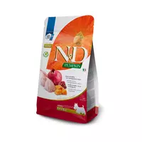 N&D dog pumpkin bezgraudu sausā barība ar paipalu, ķirbi un granātāboliem, mazo šķirņu suņiem 2kg