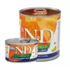 N&D dog pumpkin konservi ar jēru, ķirbi un mellenēm STARTER, mazo šķirņu kucēniem līdz 2mēn vecumam 6x140g