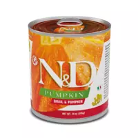 N&D dog pumpkin konservi ar paipalu, vistu un ķirbi 6x285g