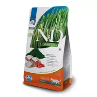 N&D cat spirulina sausā barība ar siļķi, spirulīnu un godži ogām, ADULT 1,5kg