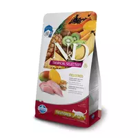 N&D cat tropical selection sausā barība ar vistu un tropiskajiem augļiem, sterilizētiem kaķiem 1,5kg