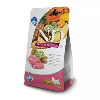 N&D dog tropical selection sausā barība ar cūkgaļu un tropiskajiem augļiem, mazo šķirņu suņiem 5kg
