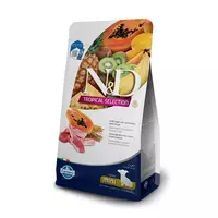N&D dog tropical selection sausā barība ar jēru un tropiskajiem augļiem, mazo šķirņu kucēniem 5kg